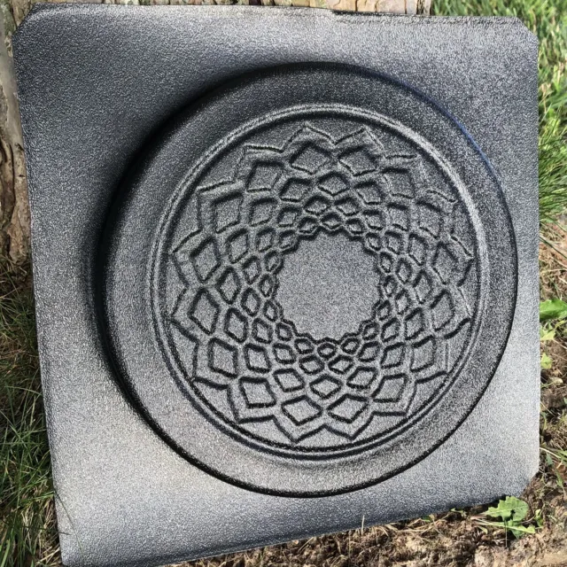 Crown Chakra Stepping Stone Mold, Plastic Mold For Concrete Or Cement