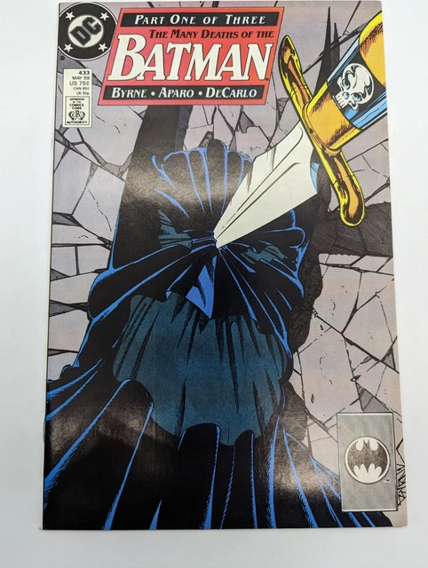 Batman #433 (Vf/Nm) 1989 "The Many Deaths Of Batman!" Part One; John Byrne Story
