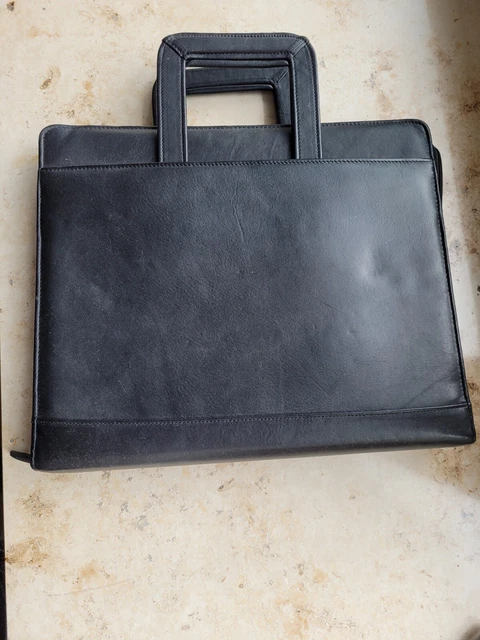 Leder-Ringbuchmappe A4