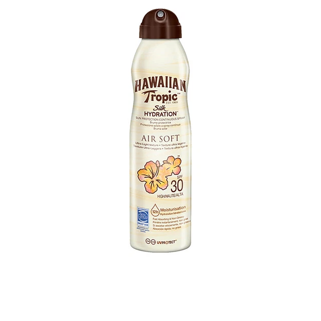Solaires Hawaiian Tropic unisex SILK AIR SOFT SILK bruma SPF30 spray 177 ml
