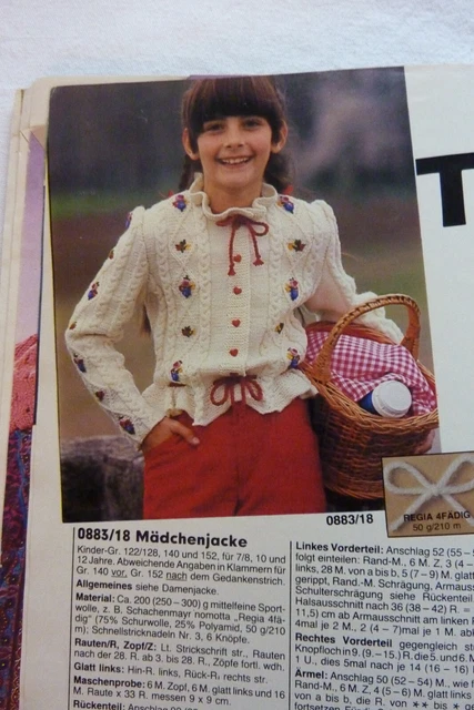 VINTAGE:burda: "Anna" Spaß am Handarbeiten August 1983 sticken, stricken, häkeln 6