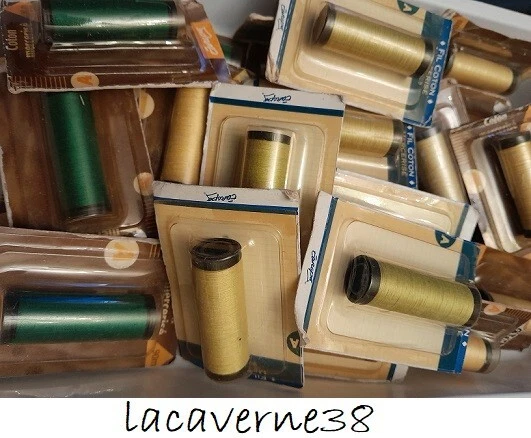 30 BOBINES DE fil a coudre coton mercerisé 90m neuf 3 couleur revendeur couture EUR 20,00 - FR
