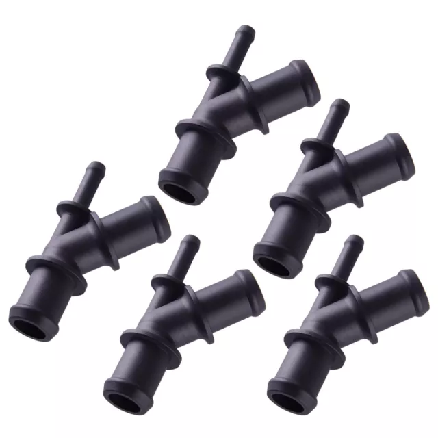 5pcs 3 Way Y Heater Hose Pipe Connector Fitting Adapter Universal