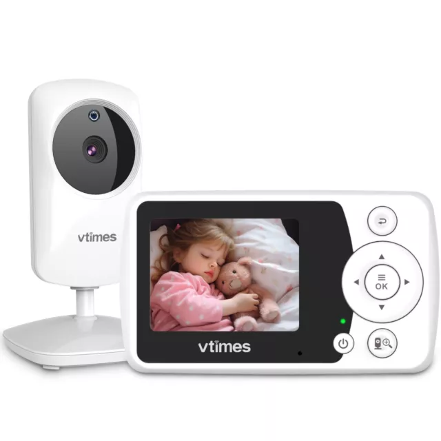 Baby Monitor with Camera and Audio, Video Baby Monitor No WiFi Night Vision, ...