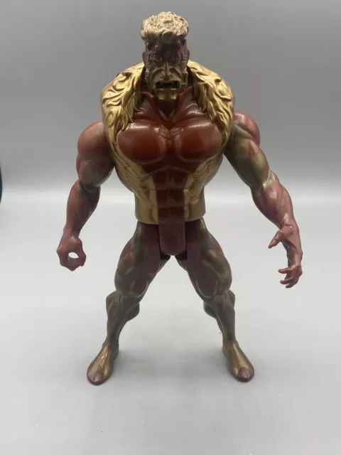 X-Men Sabretooth Metallic Mutants Deluxe Edition Figure Loose 10" Toy Biz 1994