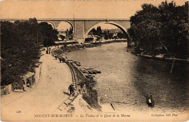 CPA Nogent Le Viaduc et Quai de la Marne (1363314)