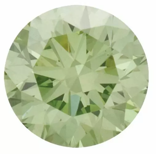 Natural Extra Fine Apple Green Diamond Round VS2-SI1 Africa 1mm-4mm