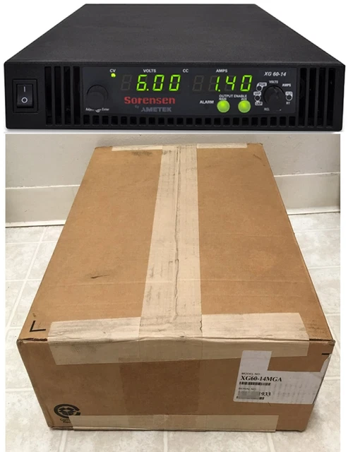Sorensen XG 60-14 MGA programmable power supply 850W 60V 14A