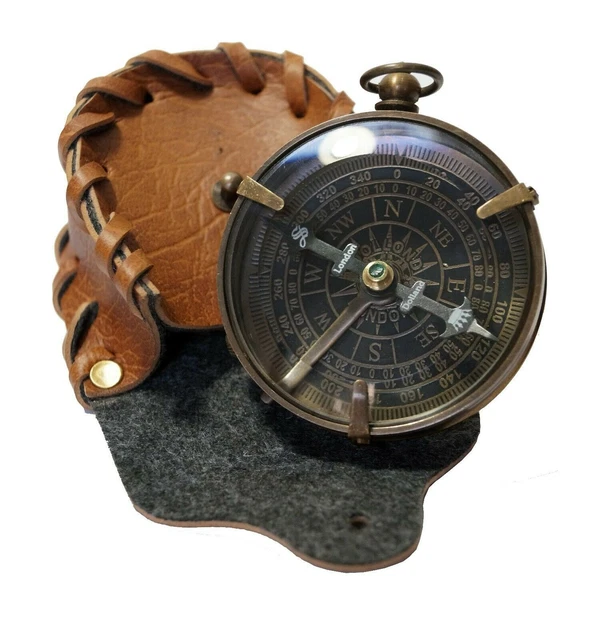 Antique Brass Maritime Dollond London Compass 2'' Nautical Handmade Gift Item