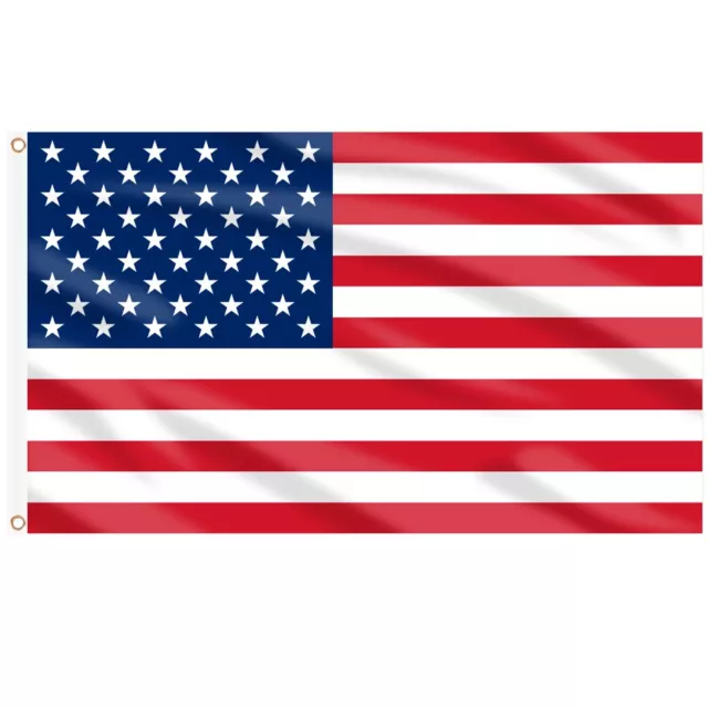 USA Flagge 90 x 150 cm, 1 Stück Amerika Fahne Leuchtenden Farben mit Messing-...