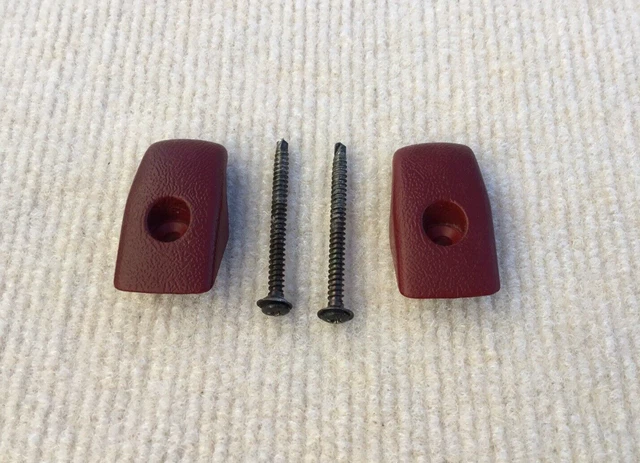 1982-1992 Camaro Firebird Trans Am Speaker Cover Hanger Hooks Red OEM