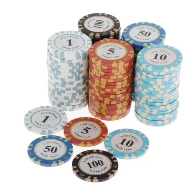 300 Pcs Plastique Poker Chips Bingo Jeux de Société Marqueurs Jetons  Enfants Comptage Jouet Famille Club Party Fournitures Couleur Mixte