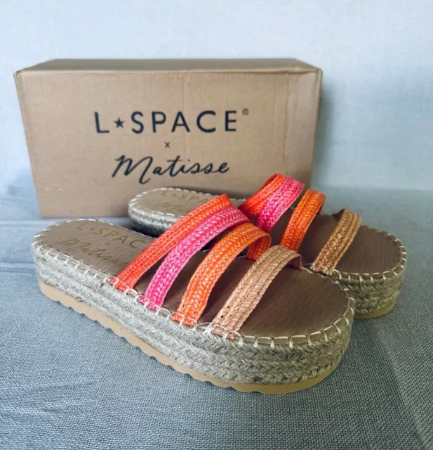 L *Space X Matisse Gwen platform sandals  multicolor New Size 8