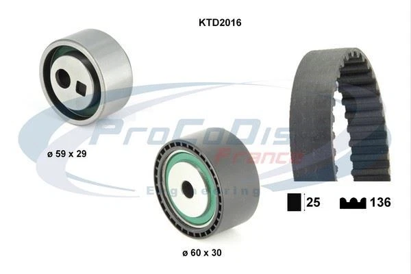 Kit De Distribution Citroën Saxo 1.5 D,Ax 15 D,Peugeot 106 Ii 1.5 D,106 I 1.5 D