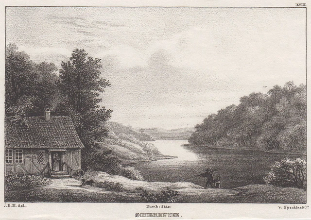 Schierensee Original Litografía O Speckter 1833