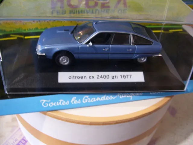 Citroen Cx 2400 Gti Bleu Universal Hobbies 1977 Boite 1/43