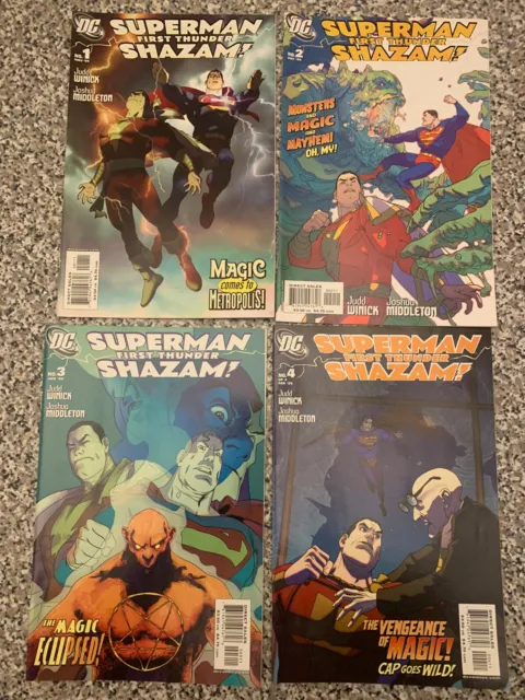 DC - Superman / Shazam!: First Thunder (2005) #1-4 - Full Run, Complete!