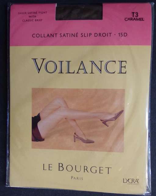 Lot De 3 Collants Le Bourget Voilance Éclat 20 Deniers - Taille 1, Couleur Panama