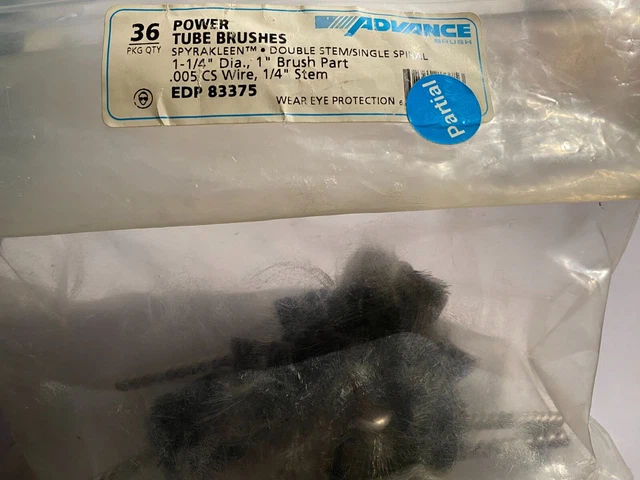 Advance 1-1/4" diam 1" Brush Part Power Tube Brush EDP 83375 ***NEW PACK OF 7***
