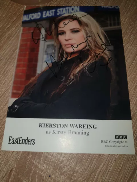 BBC EastEnders Kirsty Branning Hand Signed Cast Card Kierston Wareing Autograph