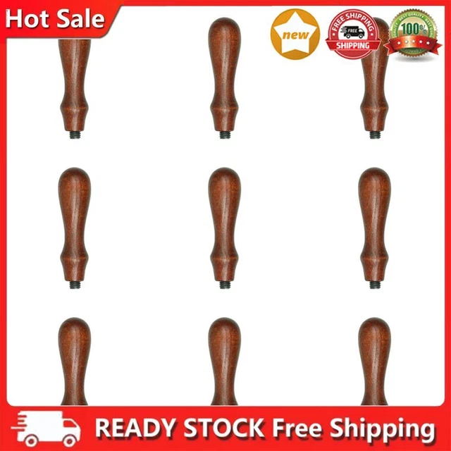 9pcs Retro Stamps with Wooden Handle, Antique Handles, Wedding Invitations, Wax,