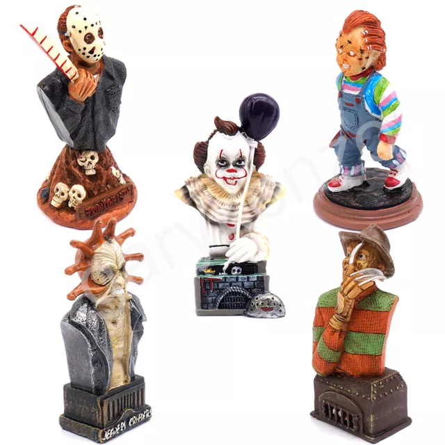 Horror Movie Figure Halloween Gnome Statue Outdoor Yard Lawn Decoration Gift