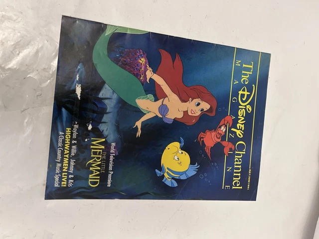 DISNEY CHANNEL MAGAZINE MAY JUNE 1991 The Little Mermaid The Highwaymen disney-channel-magazine-may-june-1991-the-little-mermaid-the-highwaymen