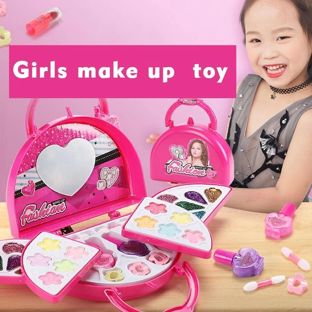 1set Girls Make Up Set Washable Makeup Kit For Young Children Kids Toys New Z4H8