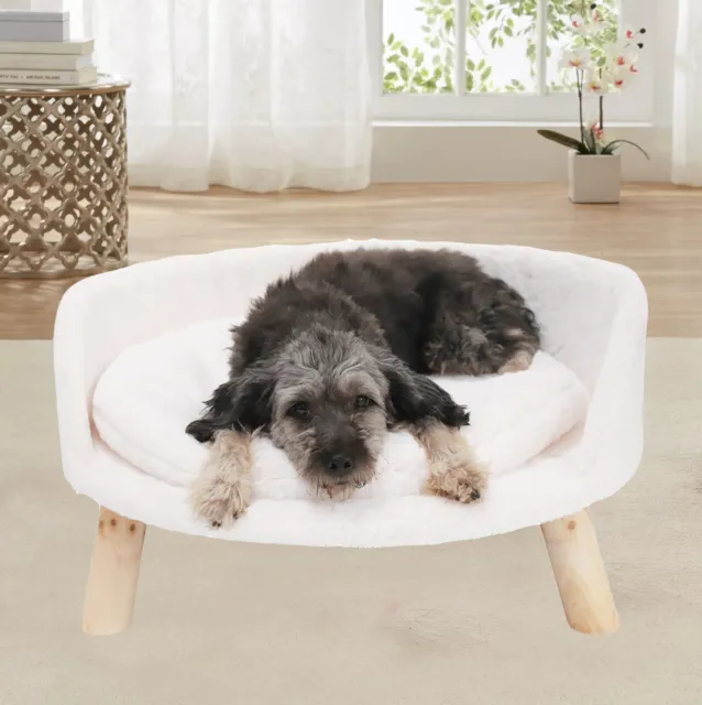 Cat Sofa Bed Warm Plush Fabric Pet Nesting Chair Beds Stool Cushion Pad Washable