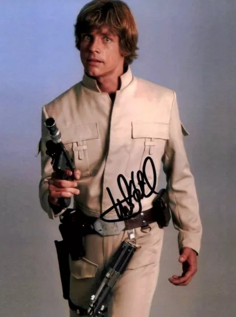 Photo signature pré imprimée de MARK HAMILL / Film STAR WARS / 15X20