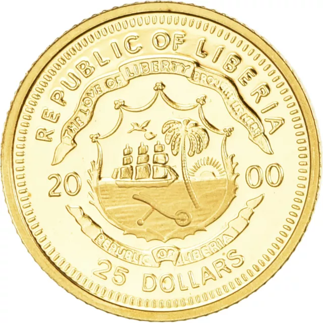 [#1066084] Monnaie, Libéria, Napoléon I, 25 Dollars, 2000, American Mint, Proof, 2