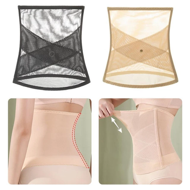 Men's Fat Burning Sauna Sweat Tummy Belt – Waist Trainer Girdle Shapewear Cincher (Nylon, Steel Boned)