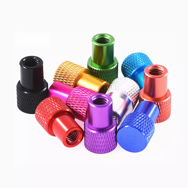 Dado pollice zigrinato maniglie alluminio colorato dado foro cieco M3 M4 M5 M6
