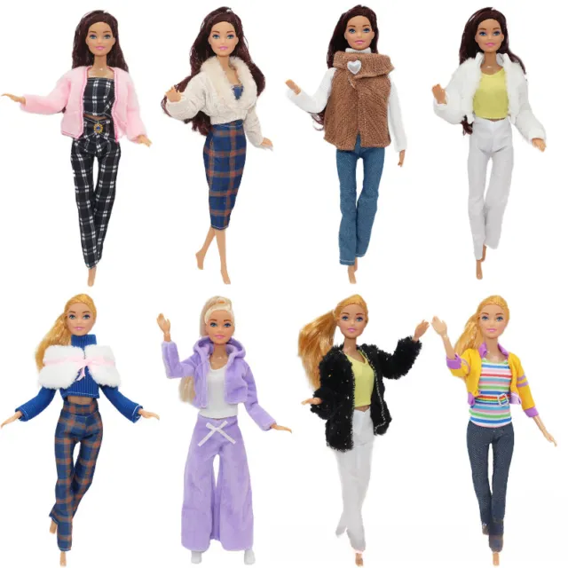 Leisure Autumn Coat Tops Trousers Skirt Fit 11.5 Inch 1/6 Scale Dolls Clothes
