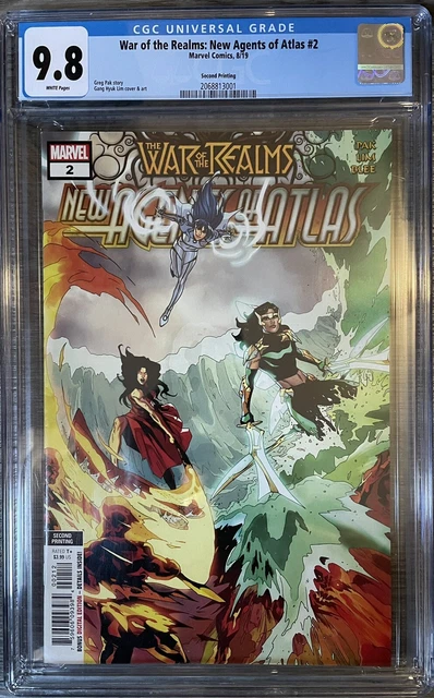 War Realms New Agents Atlas 2 2019 2nd Print CGC 9.8 1st Sword Master Iron Fist