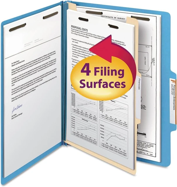 Classification File Folder Insert CLASSIFICATION FILE FOLDER, 1 Divider, 2