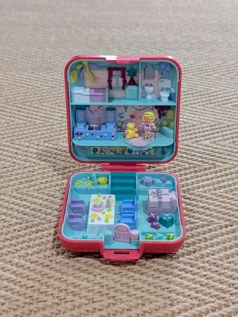 Vintage Polly Pocket Toy Birthday Party Time Surprise Bluebird (1989) – La Roue du Passé