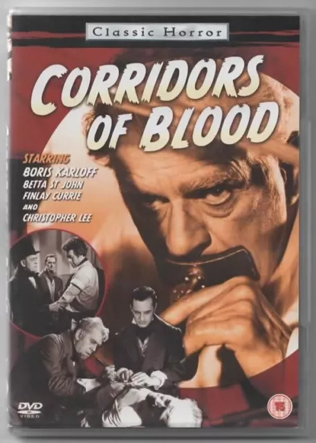 Corridors Of Blood - Christopher Lee, Boris Karloff - UK Region 2 DVD