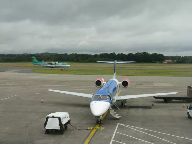 Photo 12x8 Early morning at Edinburgh Airport An Aer Lingus flight just ar c2012