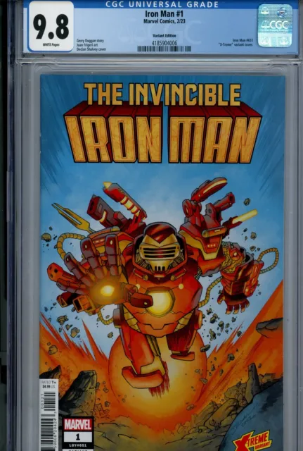 Invincible Iron Man Vol 4 1 Shalvey Variant CGC 9.8 (2022)