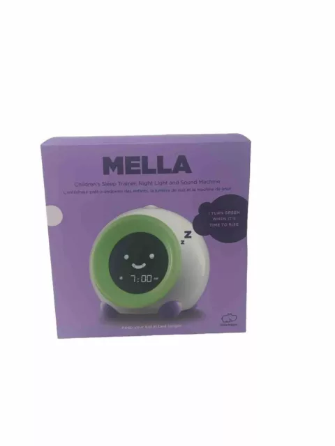 LittleHippo Mella Sleep Trainer Night Light and Sound Machine Kids Alarm Clock