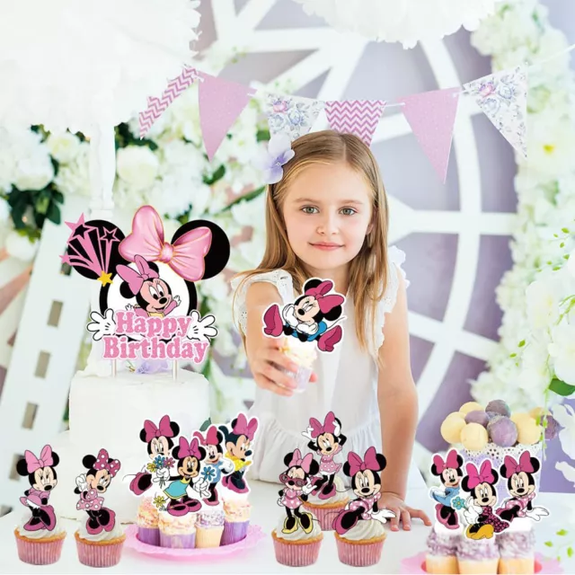 Minnie Mouse Tortendeko Geburtstagsdeko für Kindergeburtstag Cartoon Dekoration