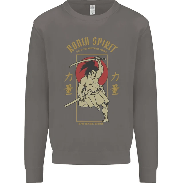 Ronin Spirit Samurai Giappone Felpa Uomo Giapponese Maglione 3
