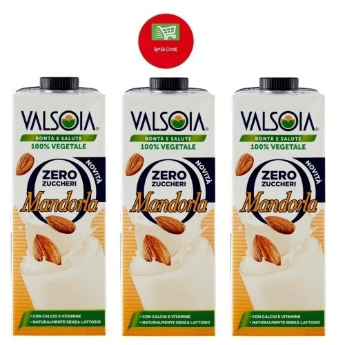 Valsoia bontà e salute zero zuccheri mandorla 3 Litri NON CONTIENE SOIA
