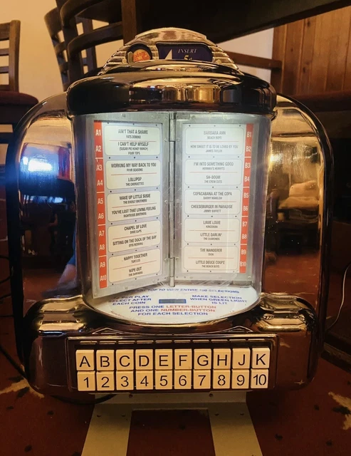 Johnny Rockets Wall ROCK-OLA JUKEBOX WALL Box Johnny Rockets £400.00 - PicClick UK