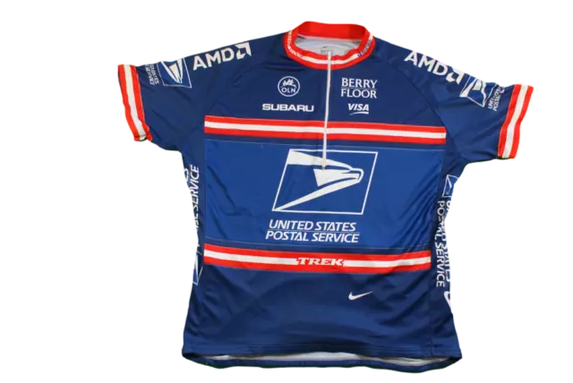 Maillot vélo vintage Nike United States postal service Visa Subaru