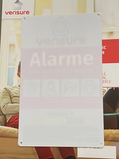 PROMO Plaque verisure modèle 2024 24x15cm NEUVE