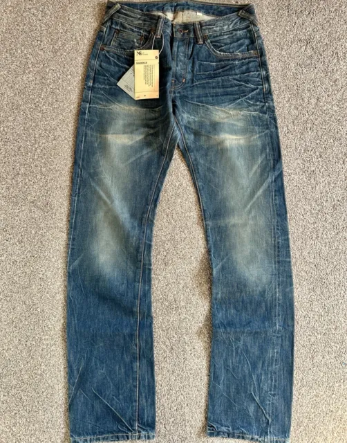 BNWT Natural Selection Smith Straight 13oz Selvedge Mens Jeans | W32 L34