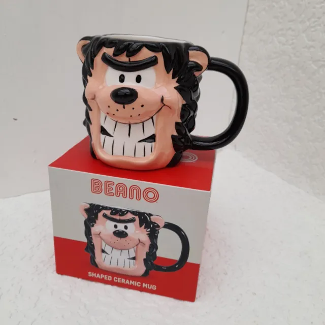 New In Box Beano Gnasher 3D Ceramic Mug 2019 - Free Postage