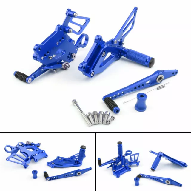 Motorcycle CNC Footrests Rear Sets Repose pieds Pour BMW S1000RR 2015-17 Blu E3